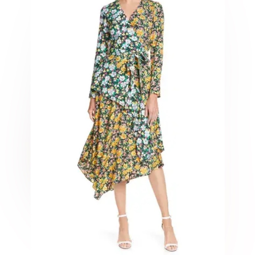 Floral Asymmetrical Dress